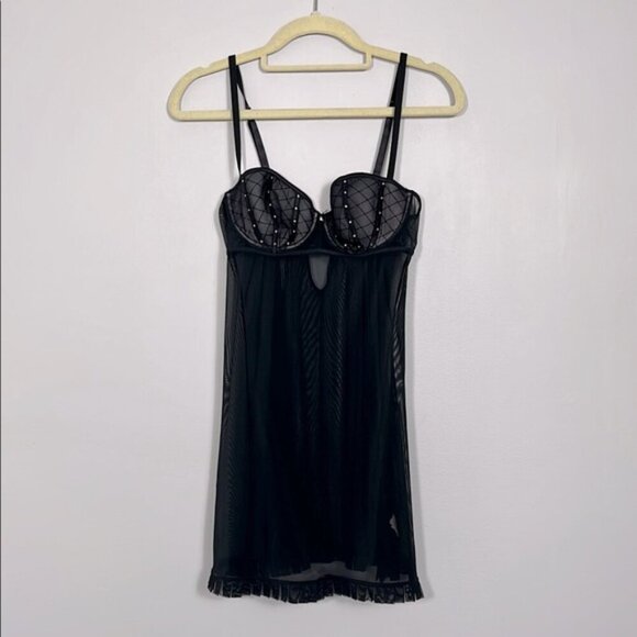 Hunkemoller Elegant Black Lingerie Chemise medium - Picture 1 of 5